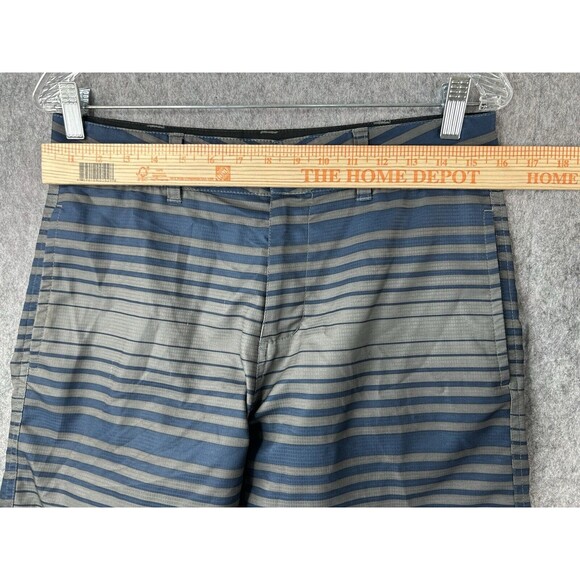 Vans Vanphibian Series Shorts Men’s 30 Gray Black Striped Chino Outdoor Casual - Picture 7 of 8